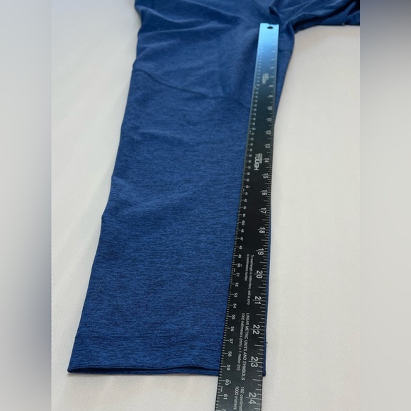 Outdoor Voices Women Legging Size Large Blue Wide Waistband Pull On Stretch Pant - Picture 6 of 11